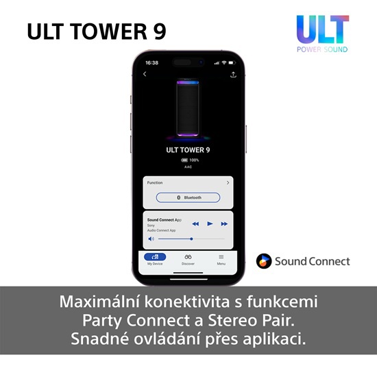 Bluetooth speaker Sony ULT Tower 9 Bluetooth speaker Sony ULT Tower 9