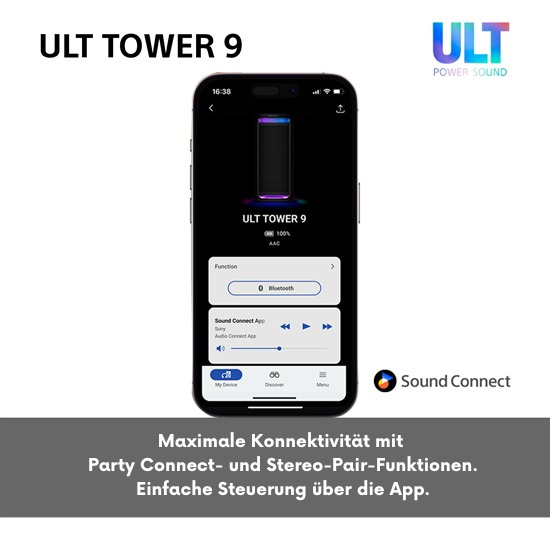 Bluetooth-Lautsprecher Sony ULT Tower 9