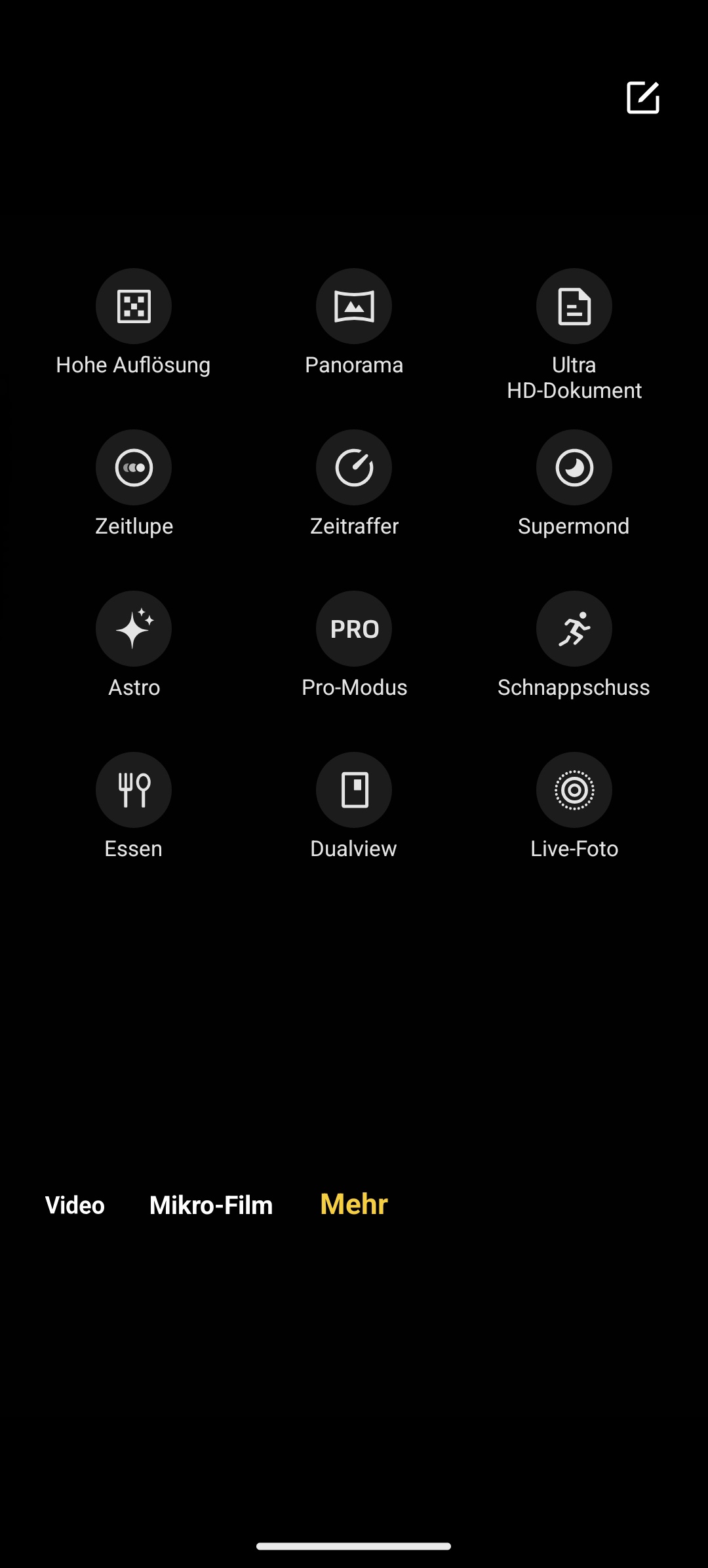 Vivo V50, Review, weitere Modi