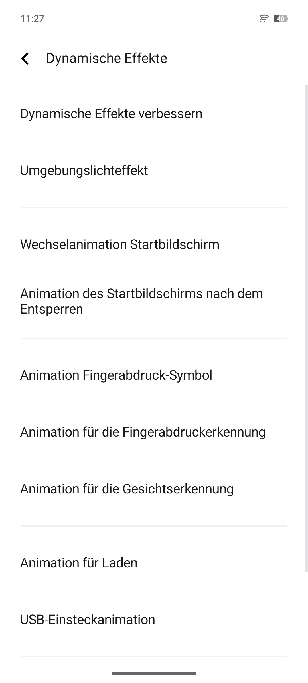Vivo V50, Review, dynamischen Effekte