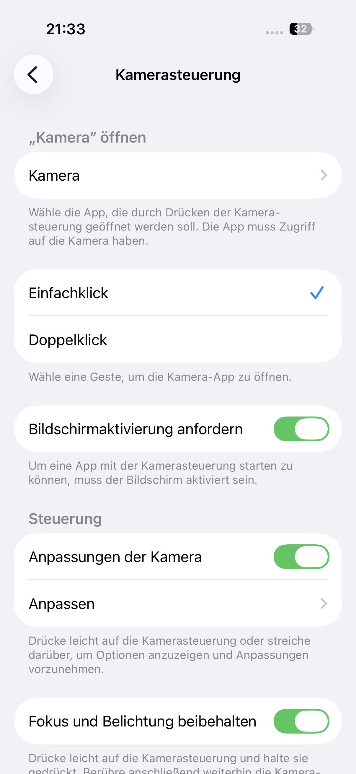 iPhone 17, Review, Kamera-Taste