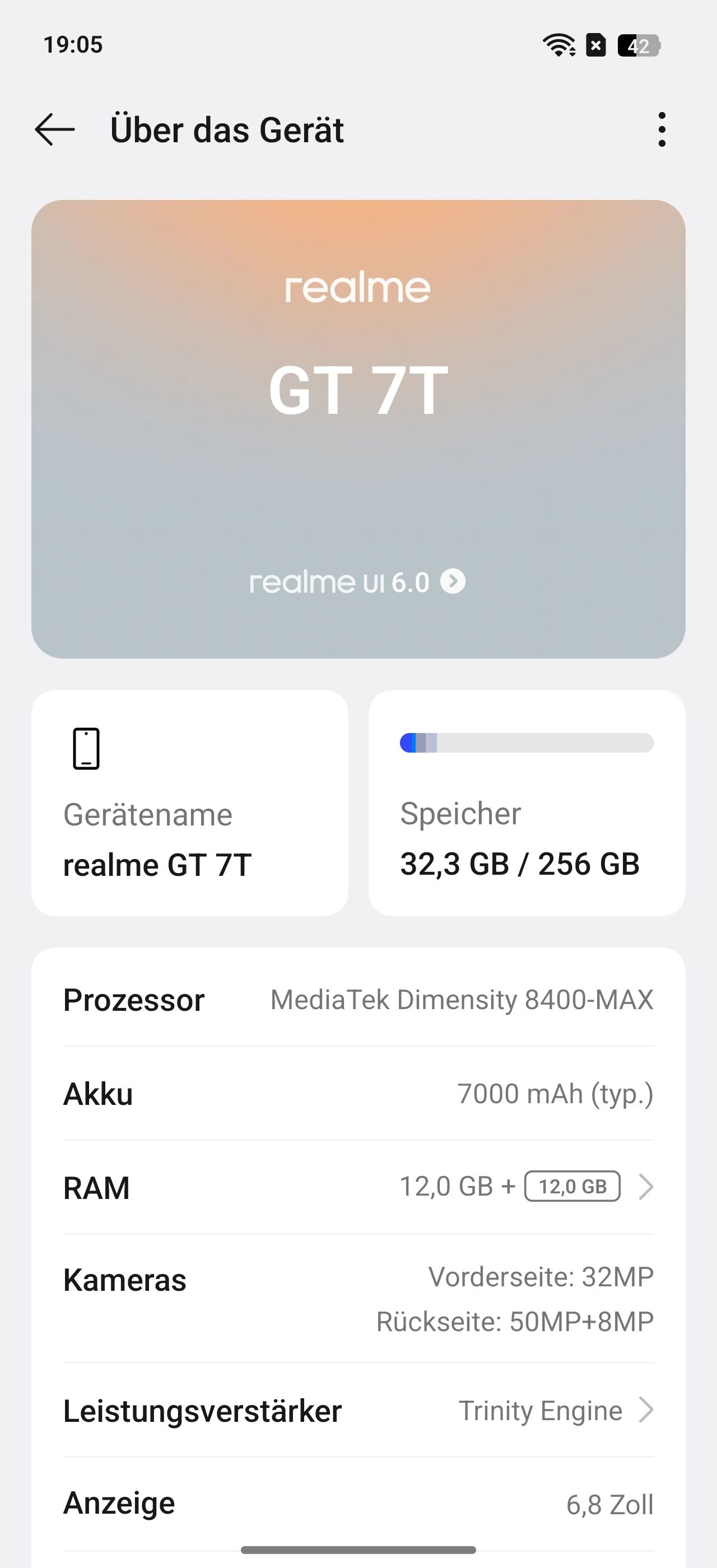 Realme GT 7T, Review, über das Telefon