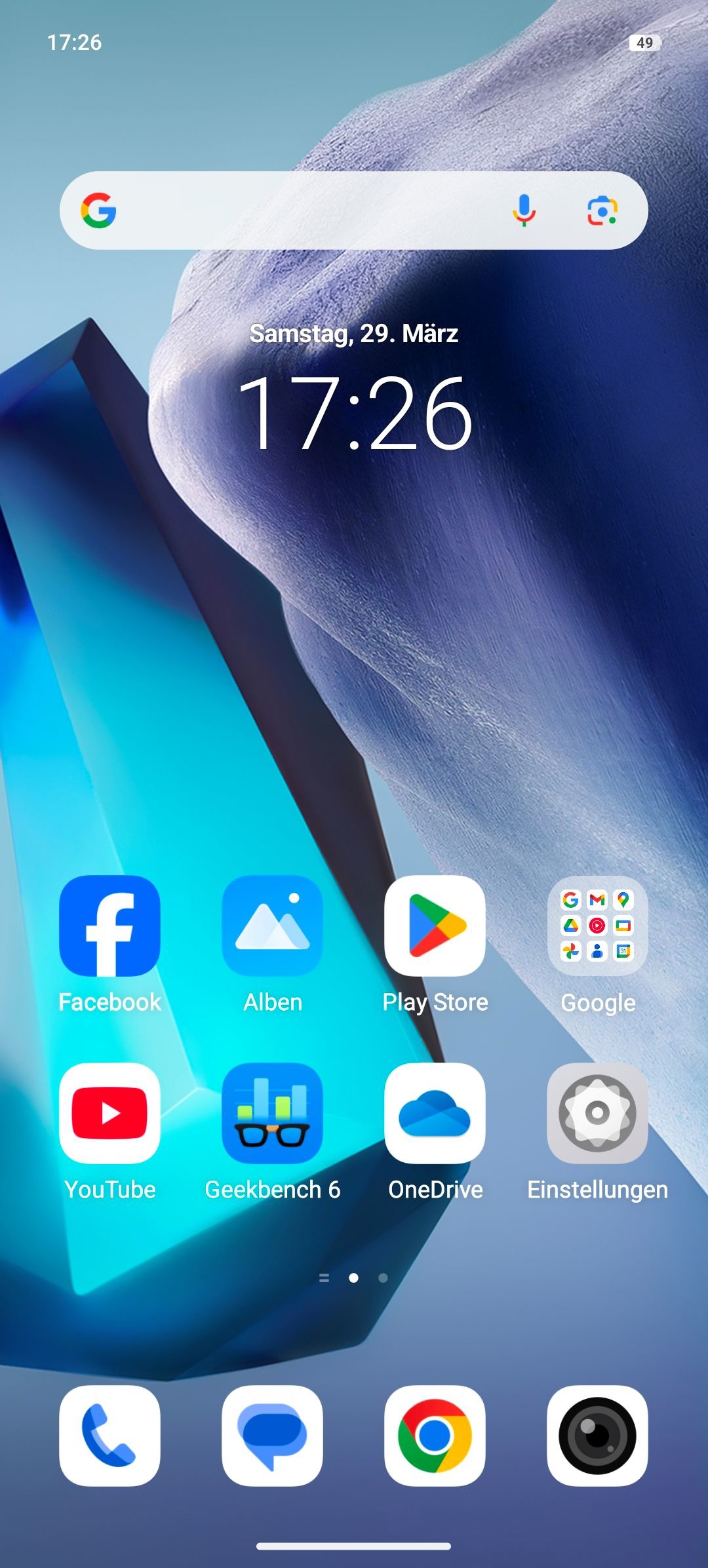 Vivo V50, Review, Home-Bildschirm