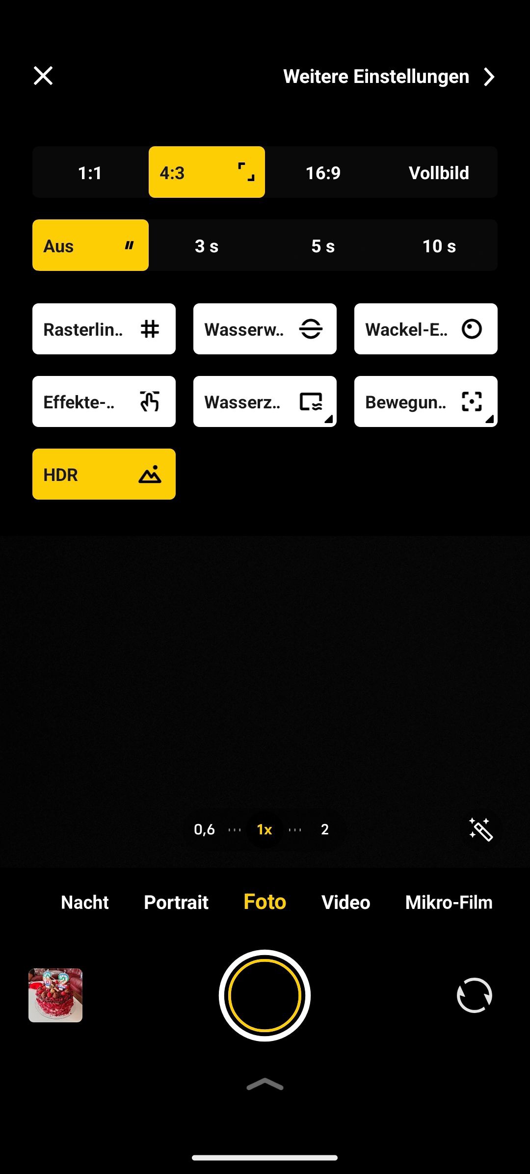 Vivo V50, Review, Einstellung