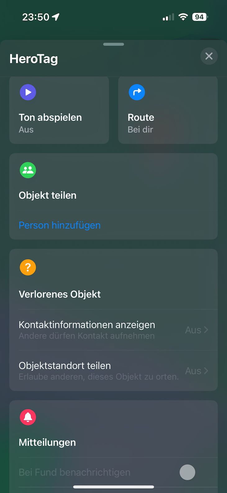 AlzaGuard Premium Hero Tag, Bewertung, Menü