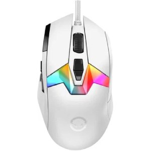 Drátová myš USB bílá