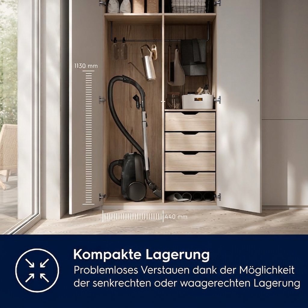 Beutelstaubsauger Electrolux 600 Hygienic EB61H6SW