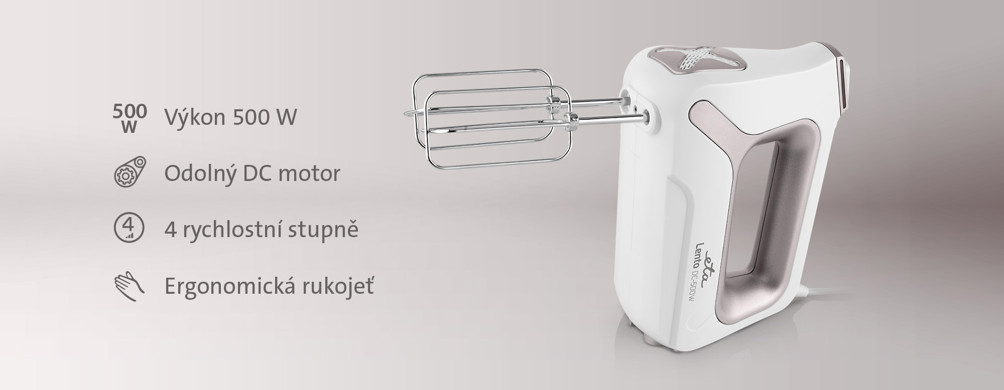 ETA Lento – power, DC motor and ergonomics ETA Lento – detail of design and performance