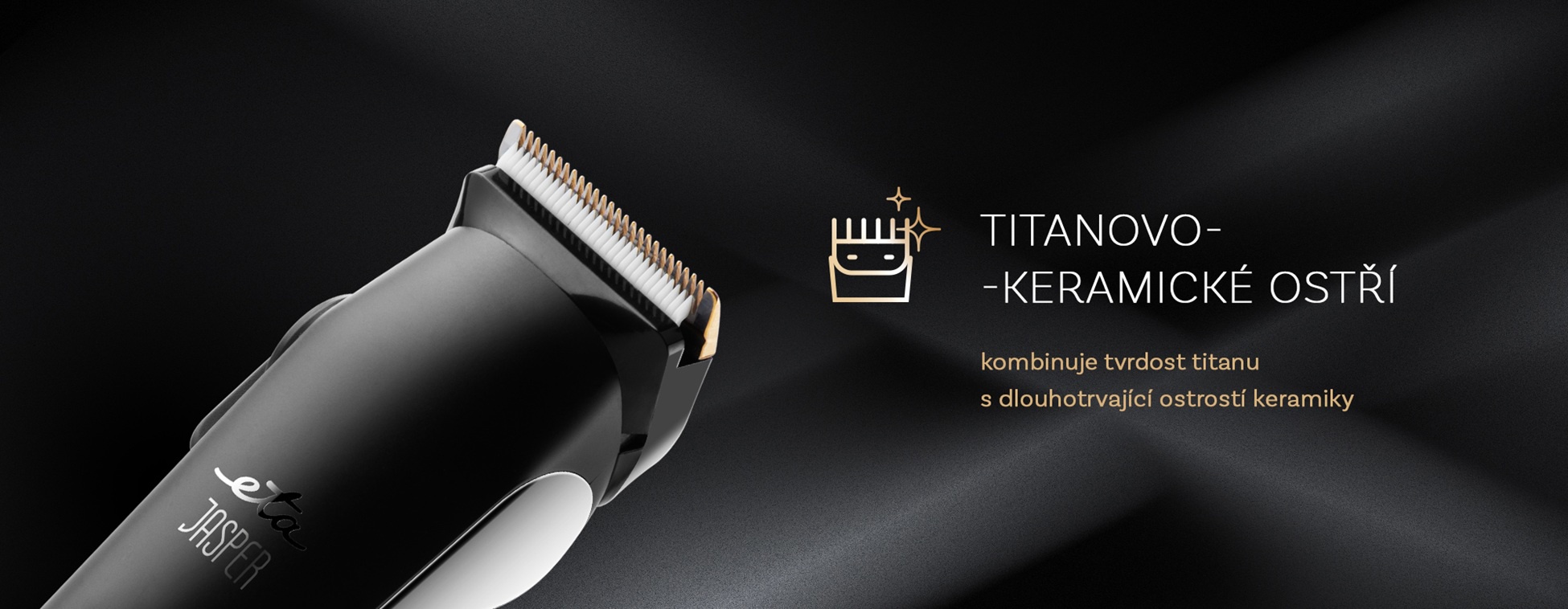 Titanium-ceramic blade