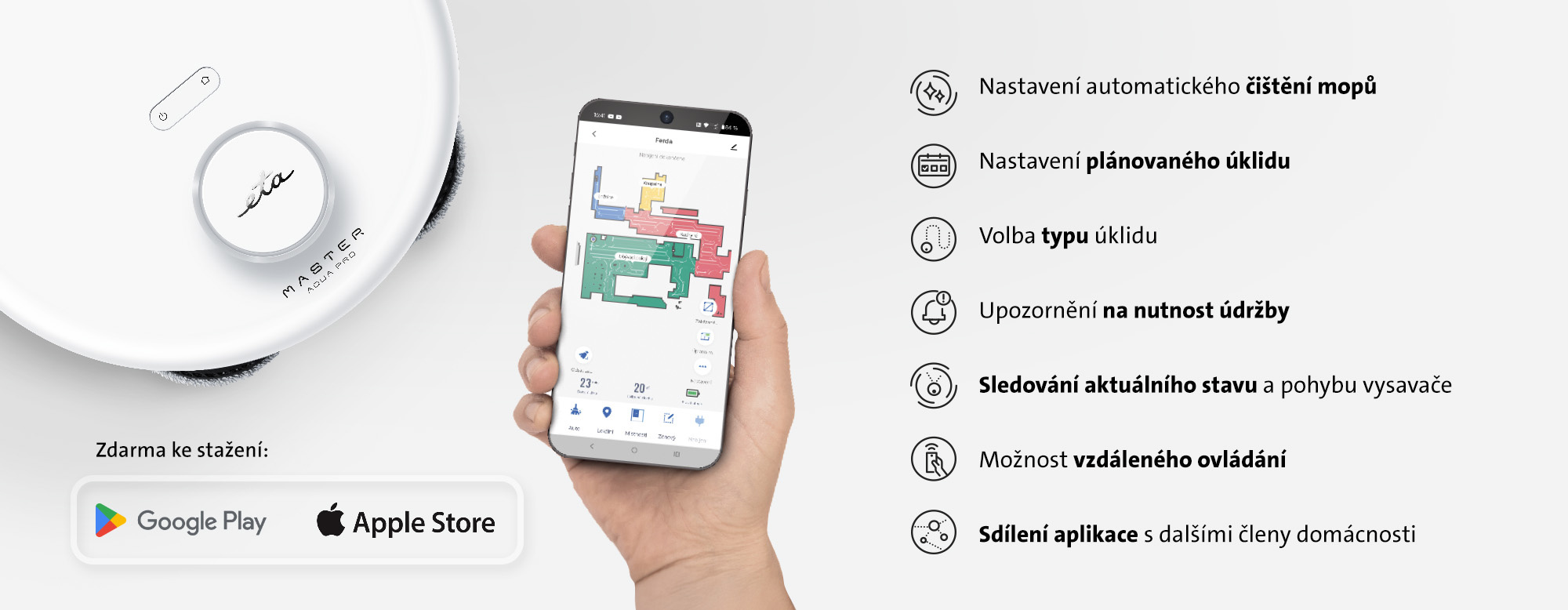 Control via the ETA SMART app ETA Master Aqua Pro – control via the app