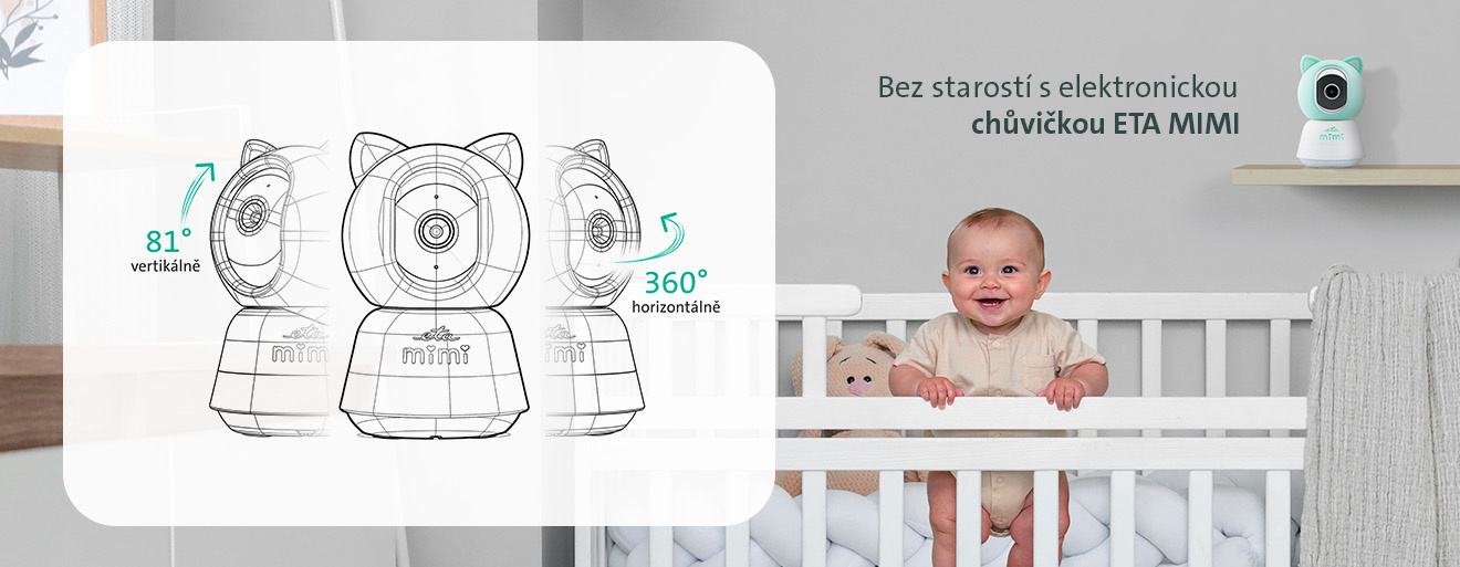 ETA MIMI rotating camera with a range of 350° and 81°