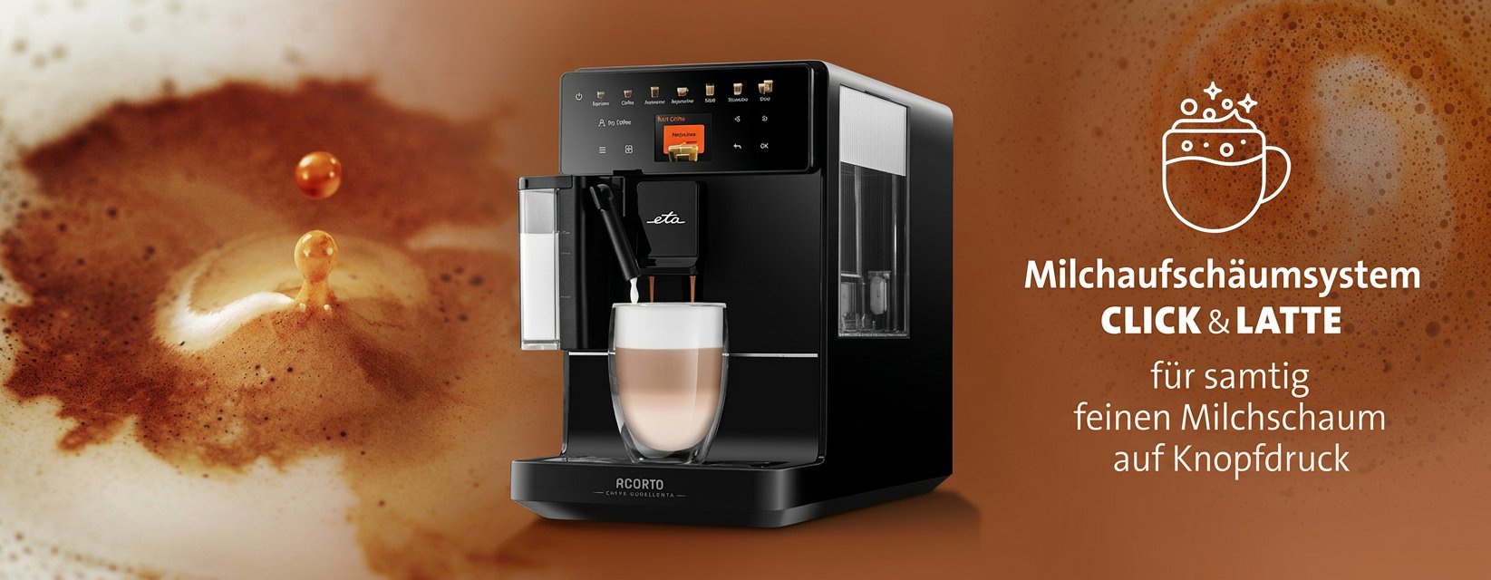 Automatische Kaffeemaschine ETA Espresso Acorto 9180 90000 Automatische Kaffeemaschine ETA Espresso Acorto 9180 90000