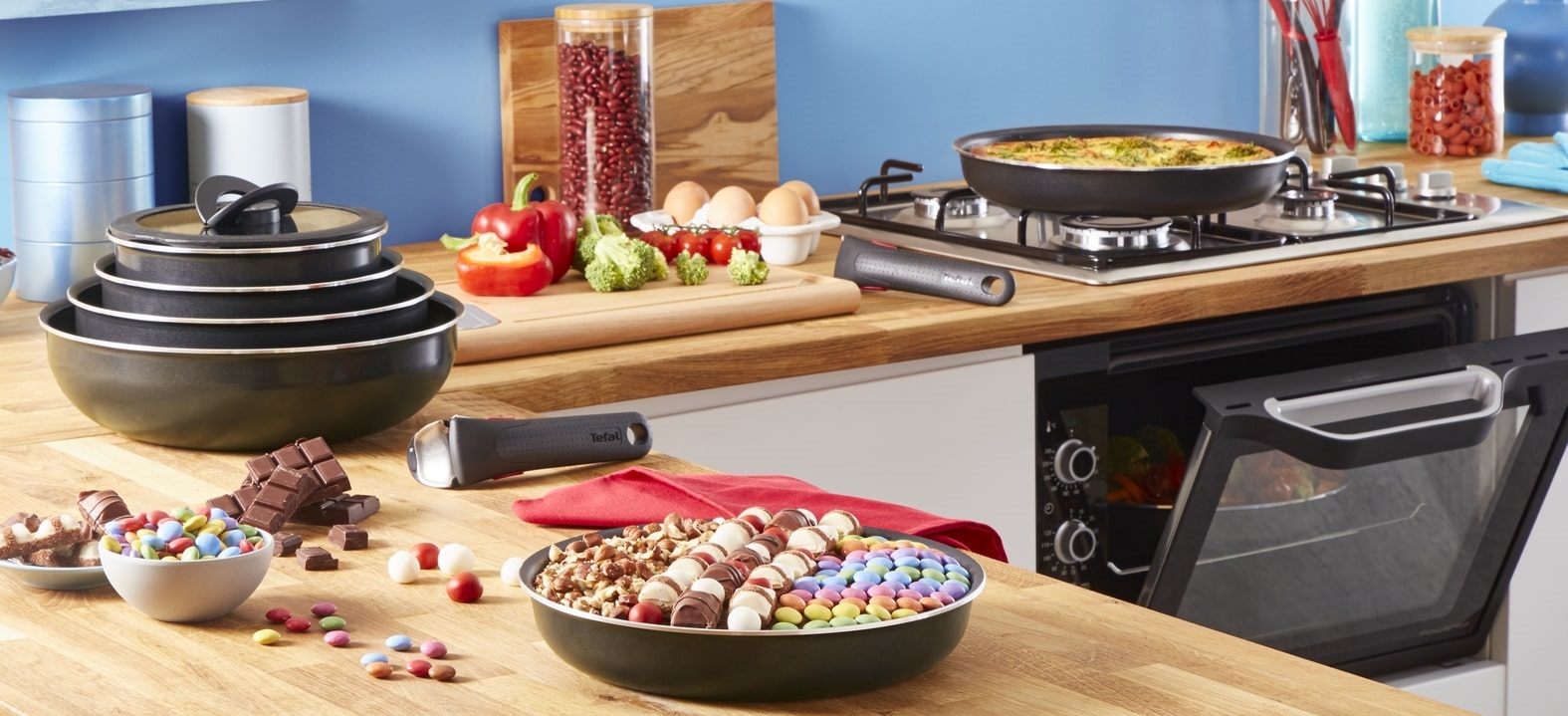 Tefal Sada nádobí 10 ks Ingenio Easy On L1599143