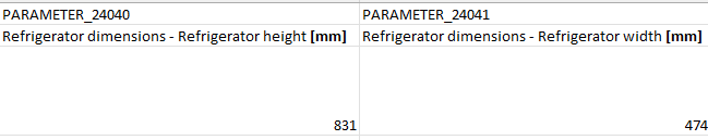 Dimensions and height Dimensions and height