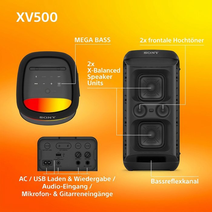 Bluetooth-Lautsprecher Sony SRS-XV500