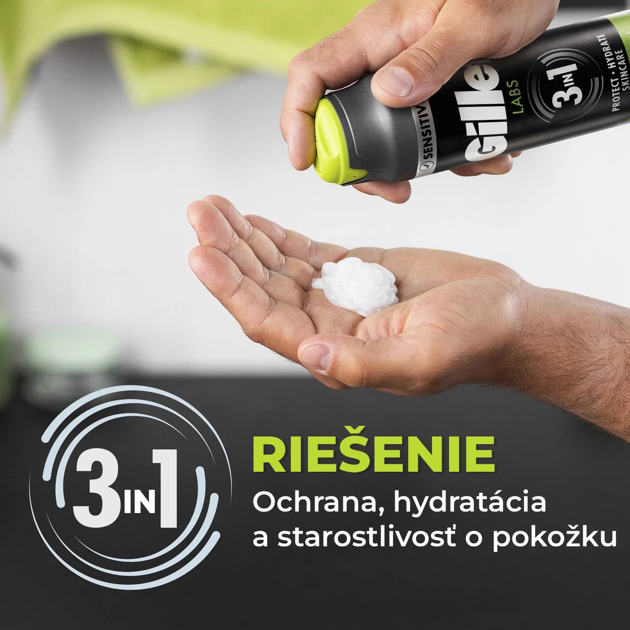 Holiaci gél GILLETTE Labs 3in1 198 ml