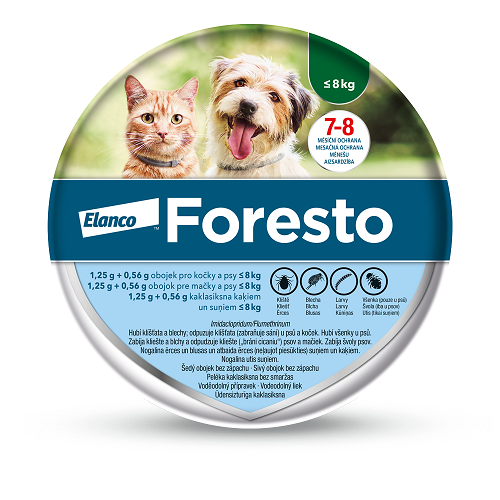 Antiparazitní obojek Foresto 1,25 g + 0,56 g