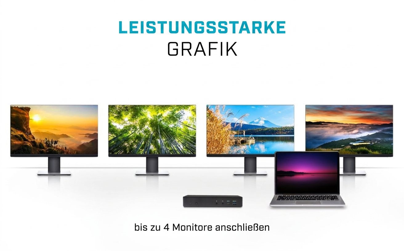 Dockingstation i-tec USB-C Quattro Display Docking Station