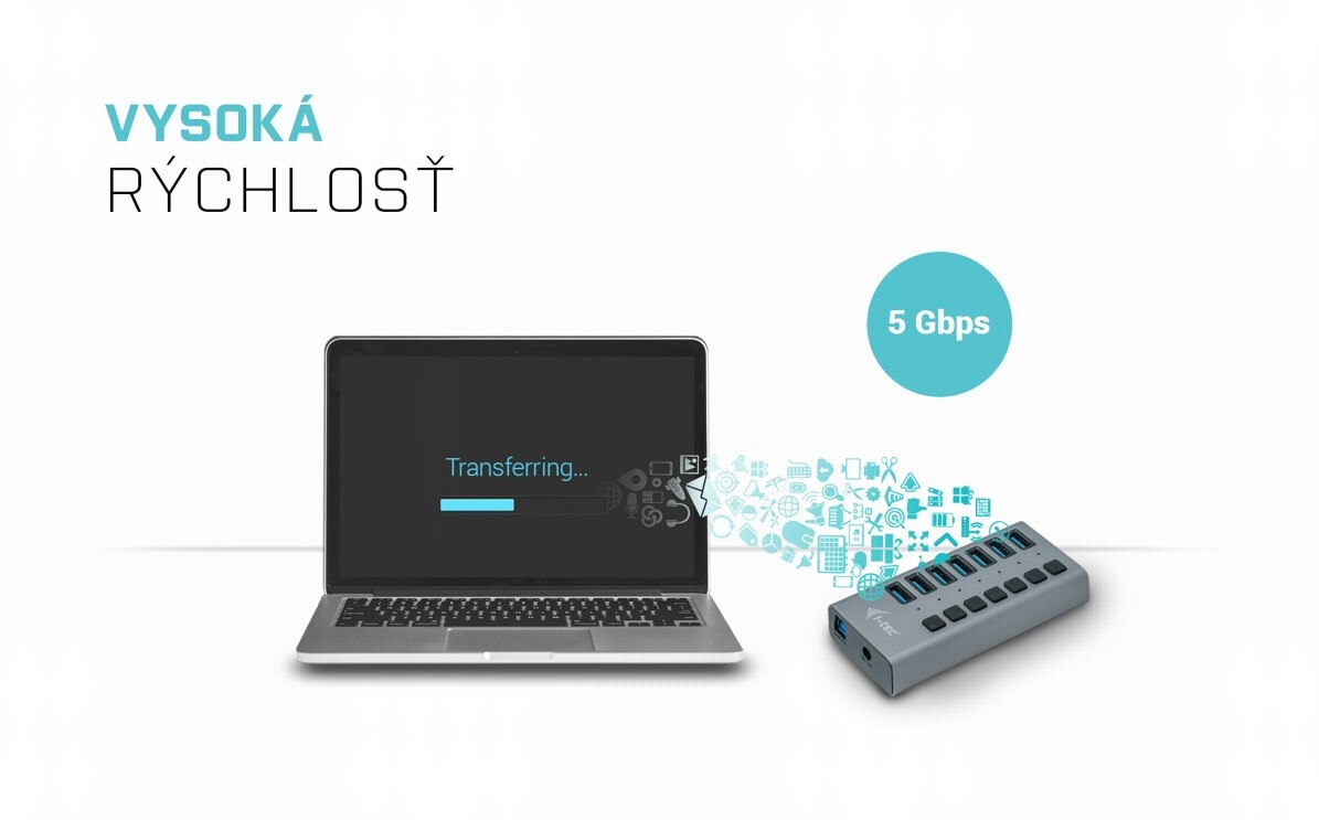 USB hub I-TEC USB 3.0 Charging HUB 7 port