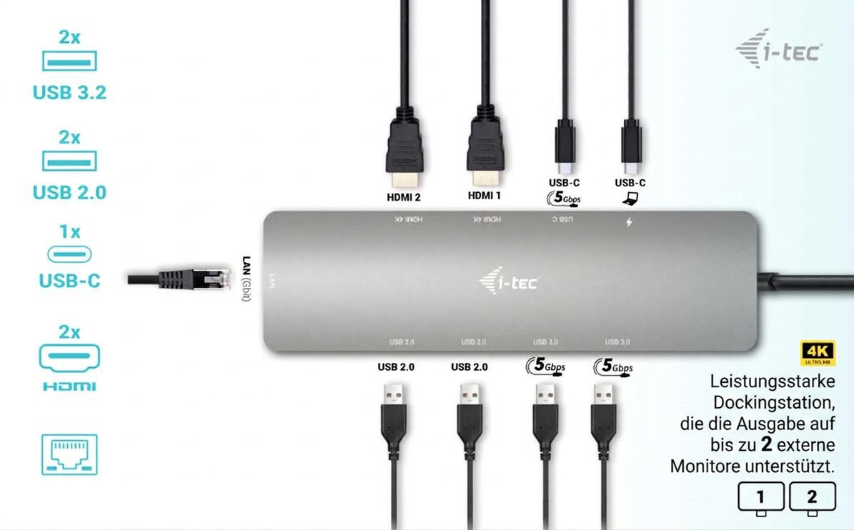i-tec USB-C Metall-Nano-Dockingstation