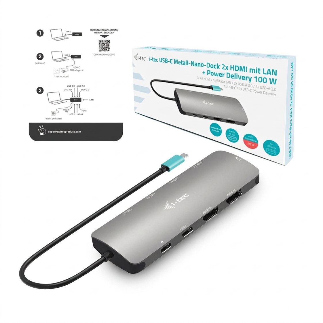 i-tec USB-C Metall-Nano-Dockingstation