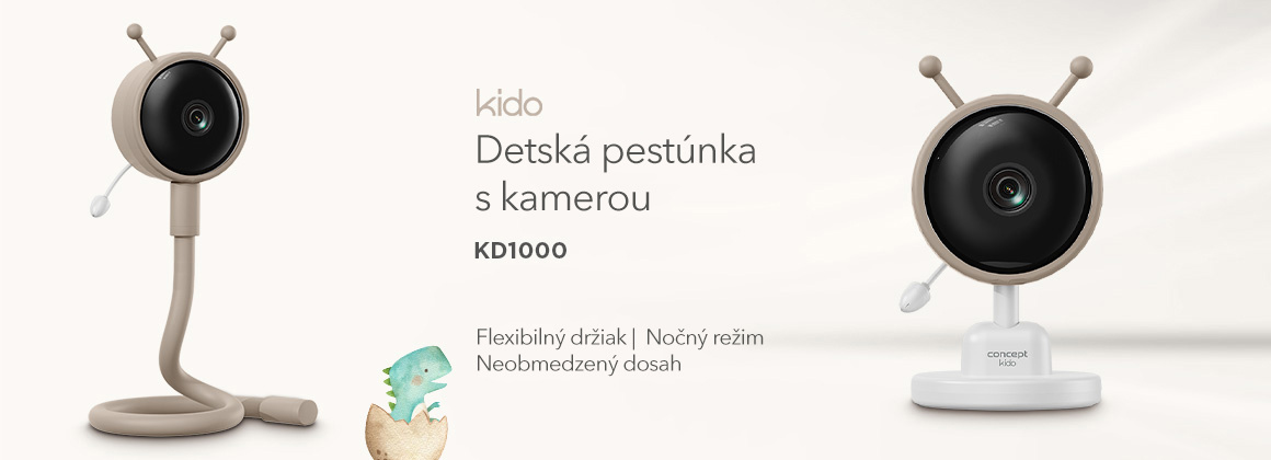 Detská pestúnka Concept Kido KD1000 s kamerou Detská opatrovateľka Concept Kido KD1000 s kamerou