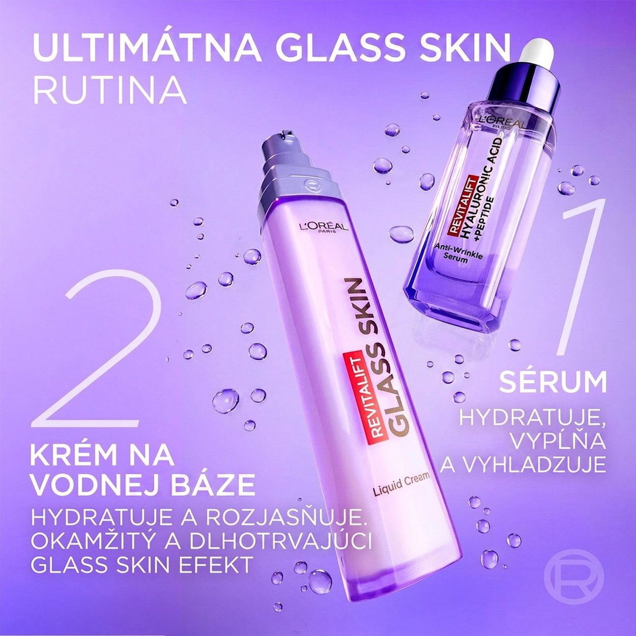 Pleťový krém L'ORÉAL PARIS Revitalift Filler Glass Skin 50 ml Pleťový krém L'ORÉAL PARIS Revitalift Filler Glass Skin 50 ml