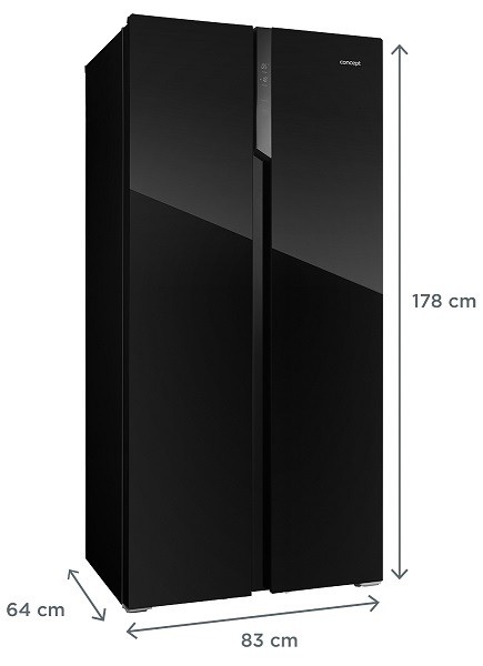 CONCEPT LA3883ss SINFONIA American fridge