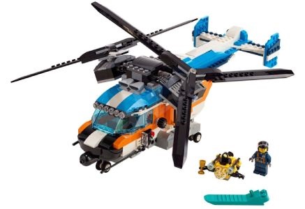 LEGO Hubschrauber - 2 Rotoren