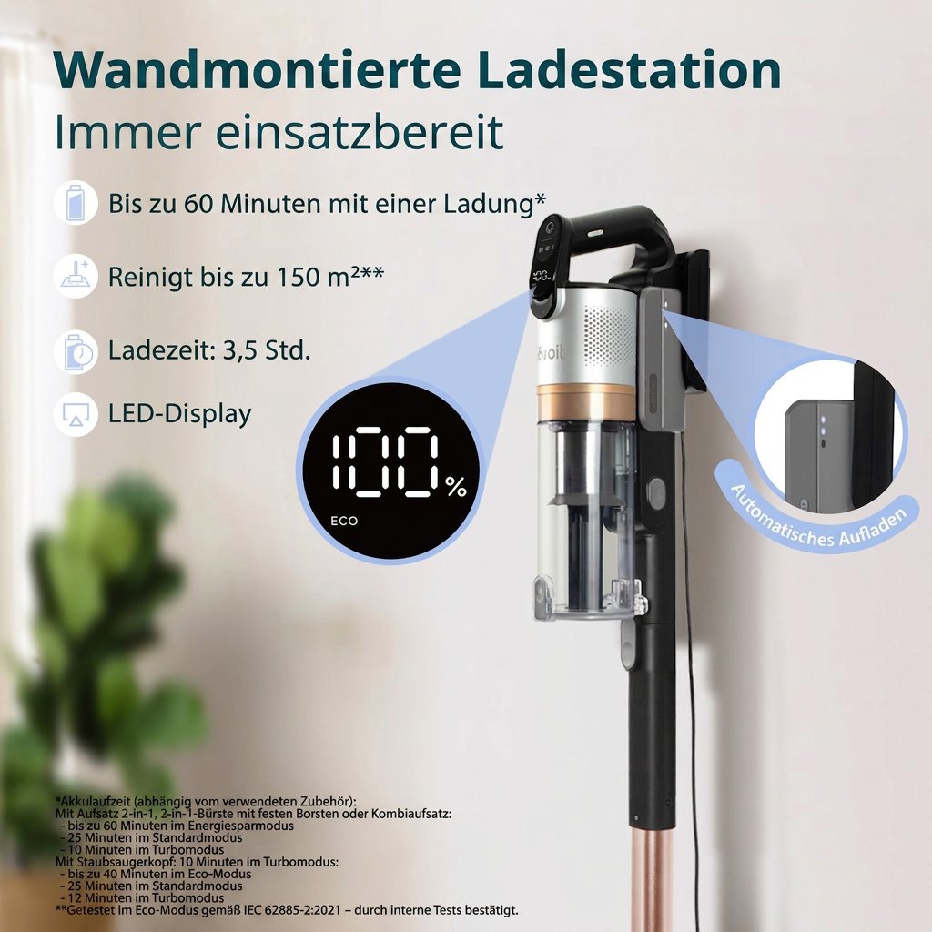 Stabstaubsauger Levoit LVAC-300 Plus 6in1 Aku Turbo Cyclone