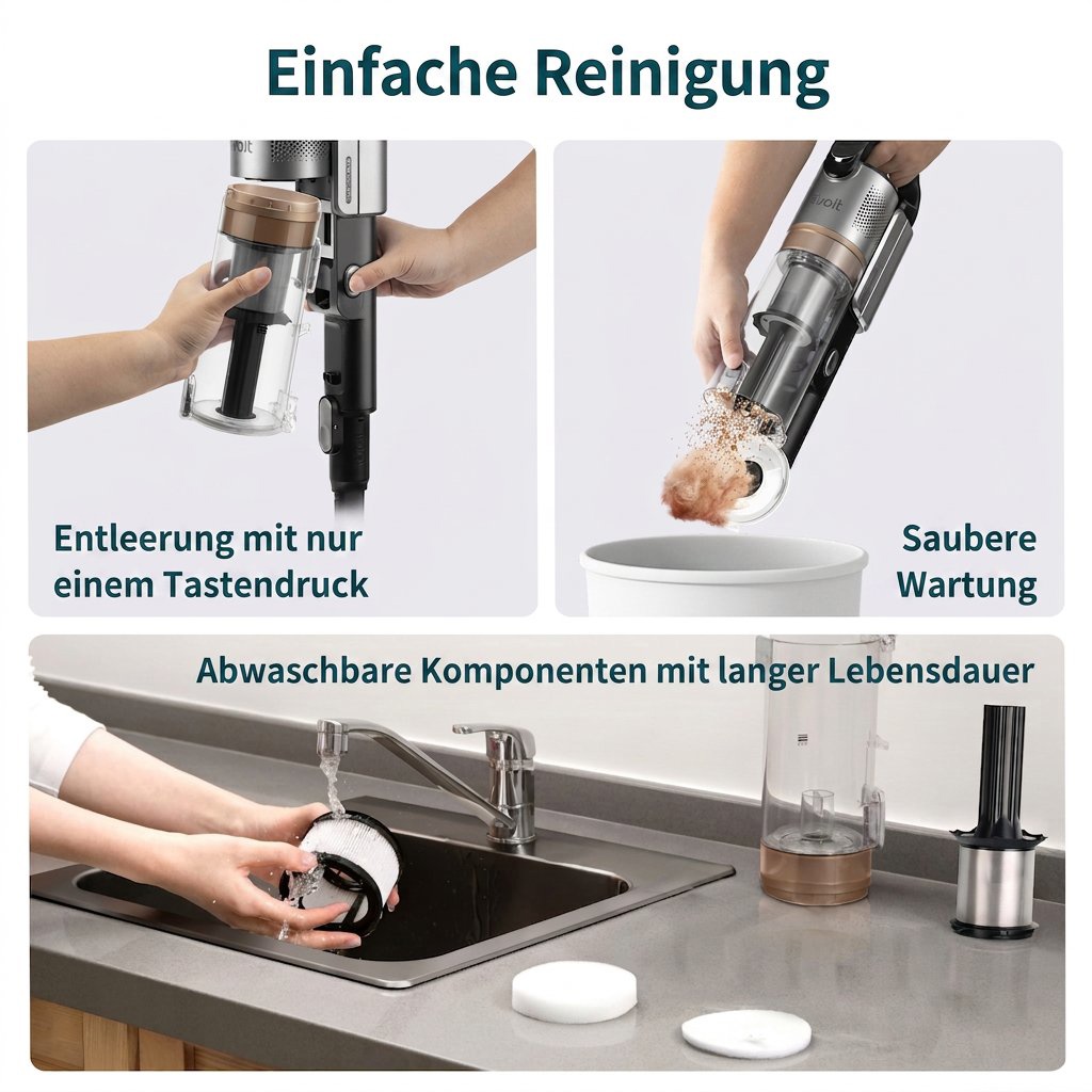 Stabstaubsauger Levoit LVAC-300 Plus 6in1 Aku Turbo Cyclone