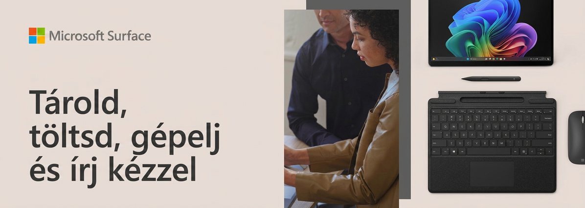 Microsoft Surface Pro billentyűzet Slim Pen Platinum tollal ENG