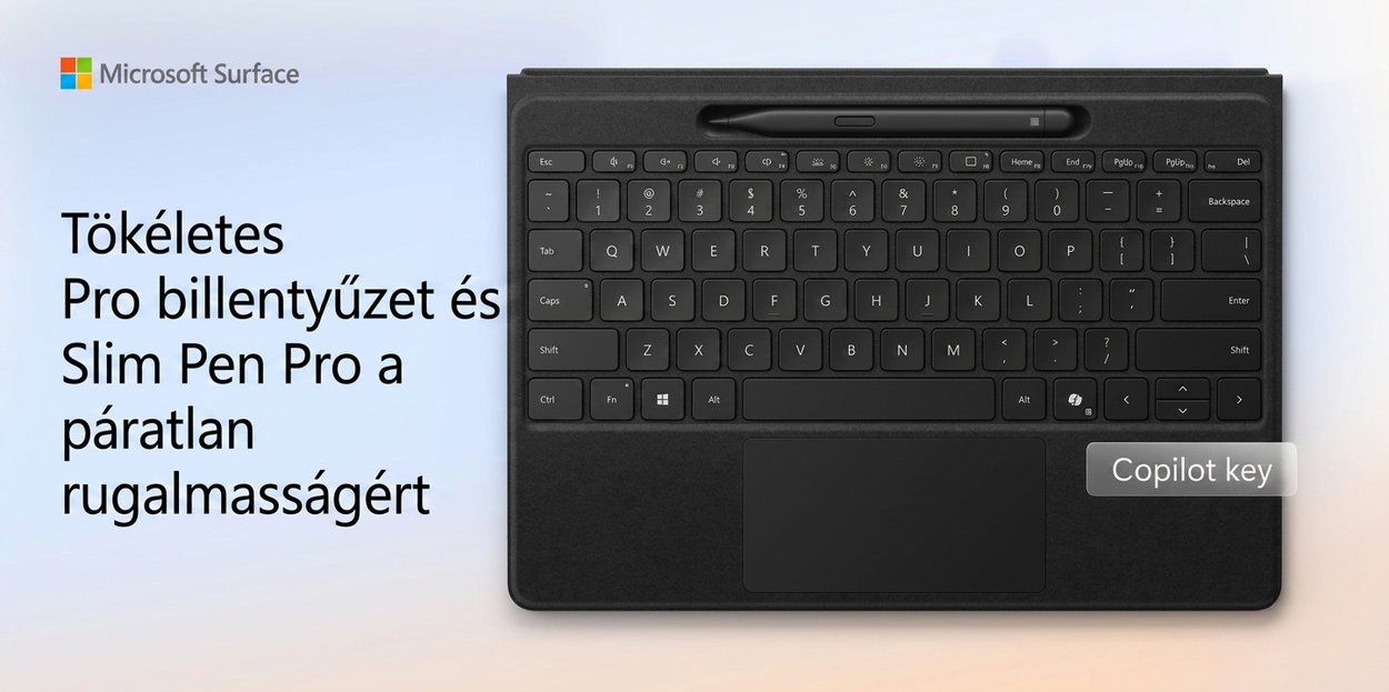 Microsoft Surface Pro Flex billentyűzet Slim Pen tollal Black ENG