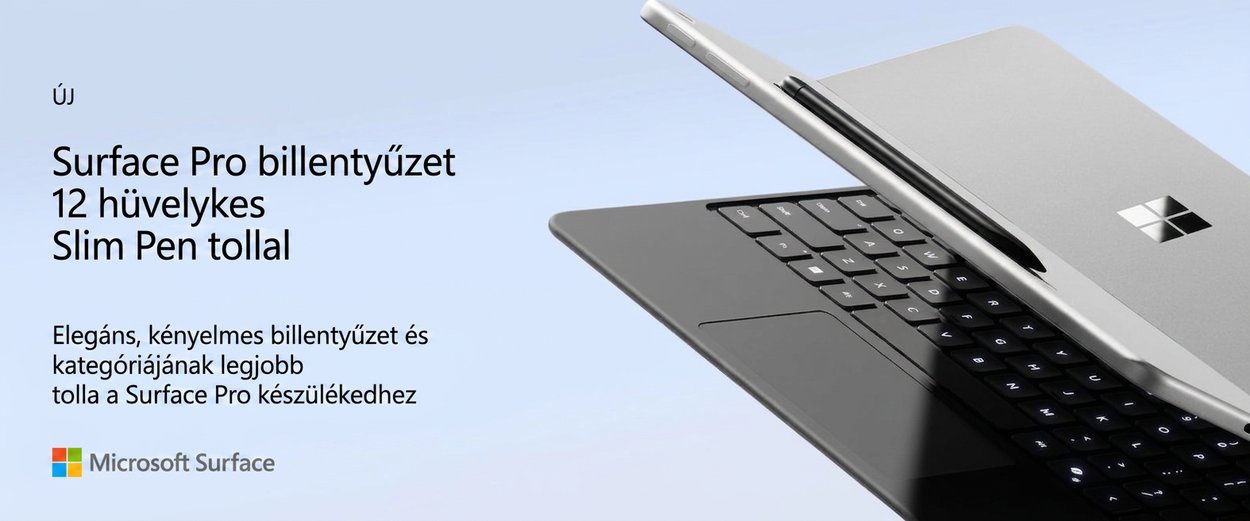 Microsoft Surface Pro billentyűzet Slate tollal