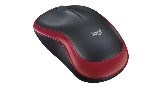 LOGITECH WIRELESS MOUSE M185 ČERVENÁ