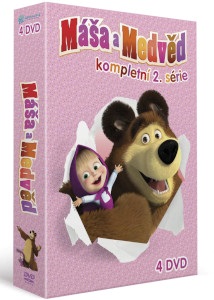 Máša a medvěd hračky DVD