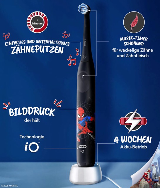 Oral-B Pro Kids Spiderman elektrische Zahnbürste