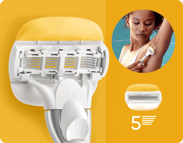 GILLETTE Venus ComfortGlide Coconut tartalék női borotvabetét, 3 db