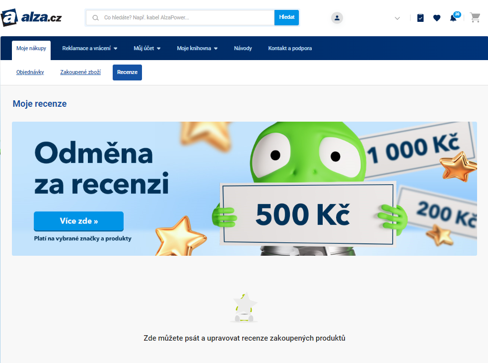 Moje Alza - recenze