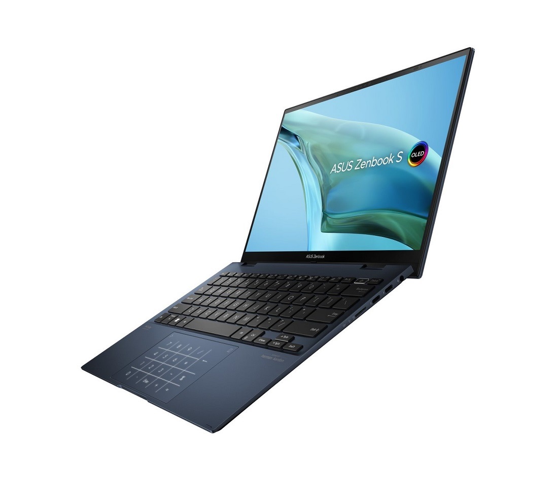 Laptop ASUS Zenbook S 13 Flip OLED UP5302ZA-OLED136W Ponder Blue celokovový