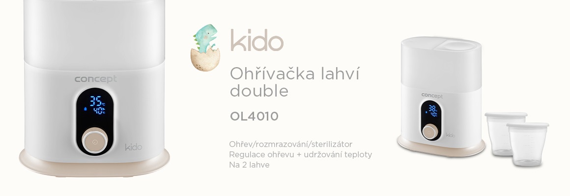 CONCEPT OL4010 3-in-1 Double Kido Bottle Warmer