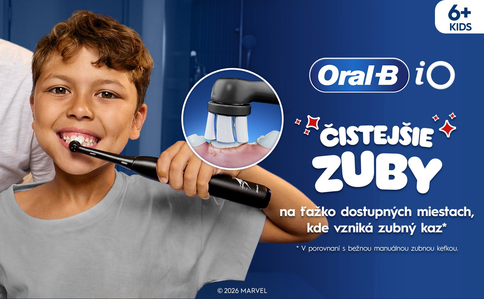 Detská elektrická zubná kefka Oral-B Pro Kids Spiderman