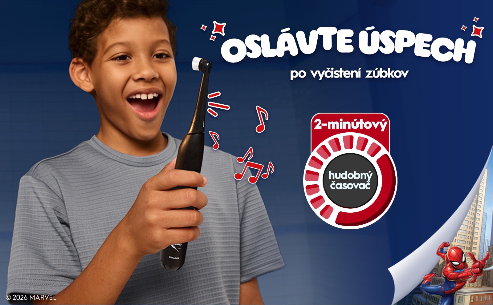 Detská elektrická zubná kefka Oral-B Pro Kids Spiderman