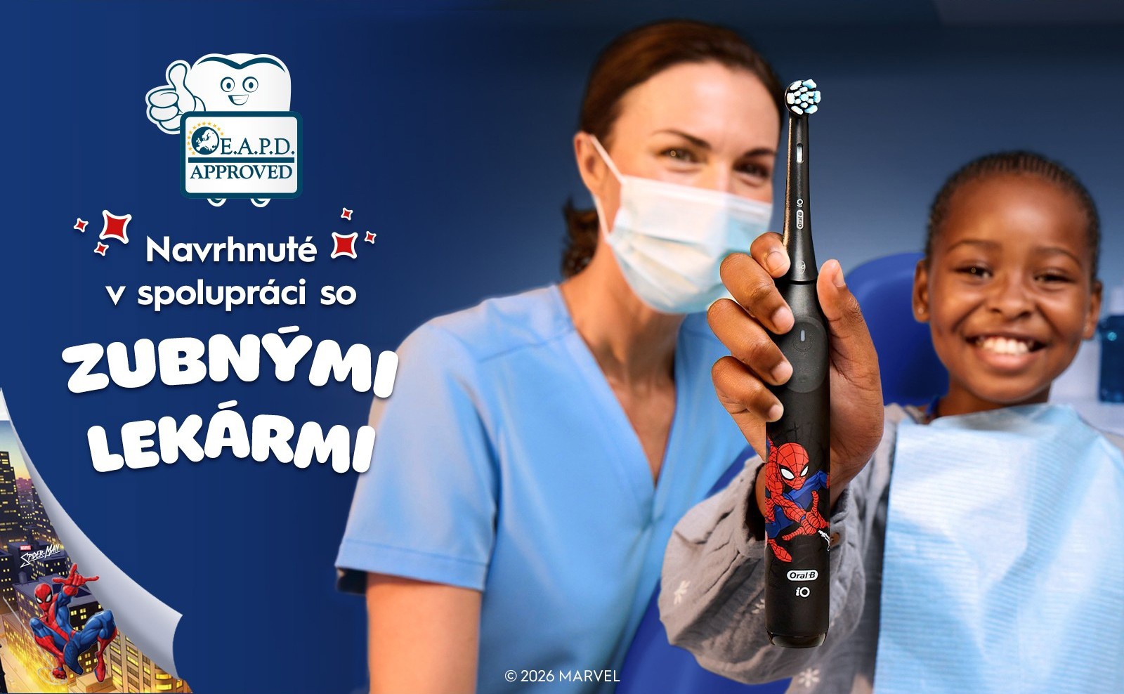 Detská elektrická zubná kefka Oral-B Pro Kids Spiderman