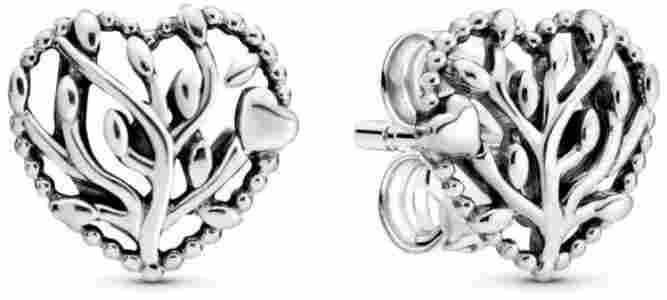 Pandora náušnice srdíčka