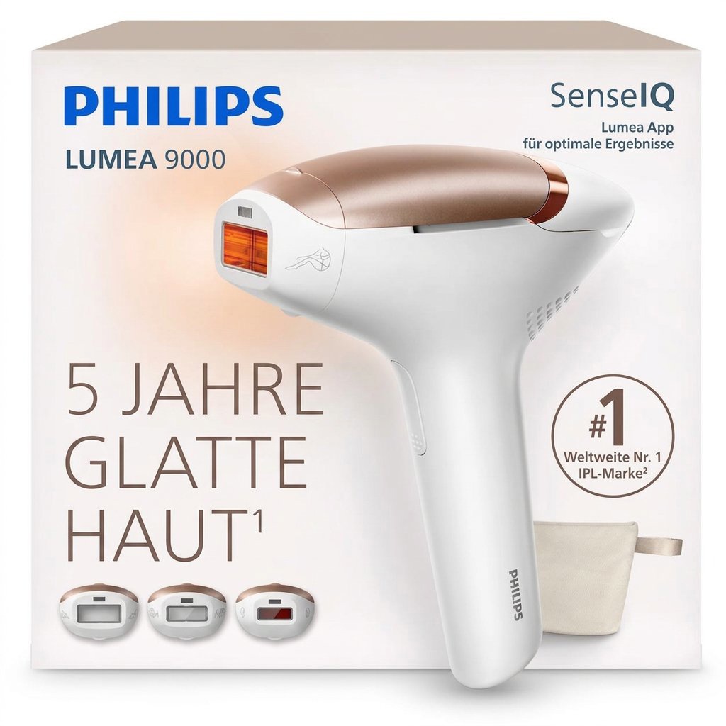 Philips Lumea IPL 9000 Series IPL Haarentfernungsgerät mit SenseIQ BRI937/00