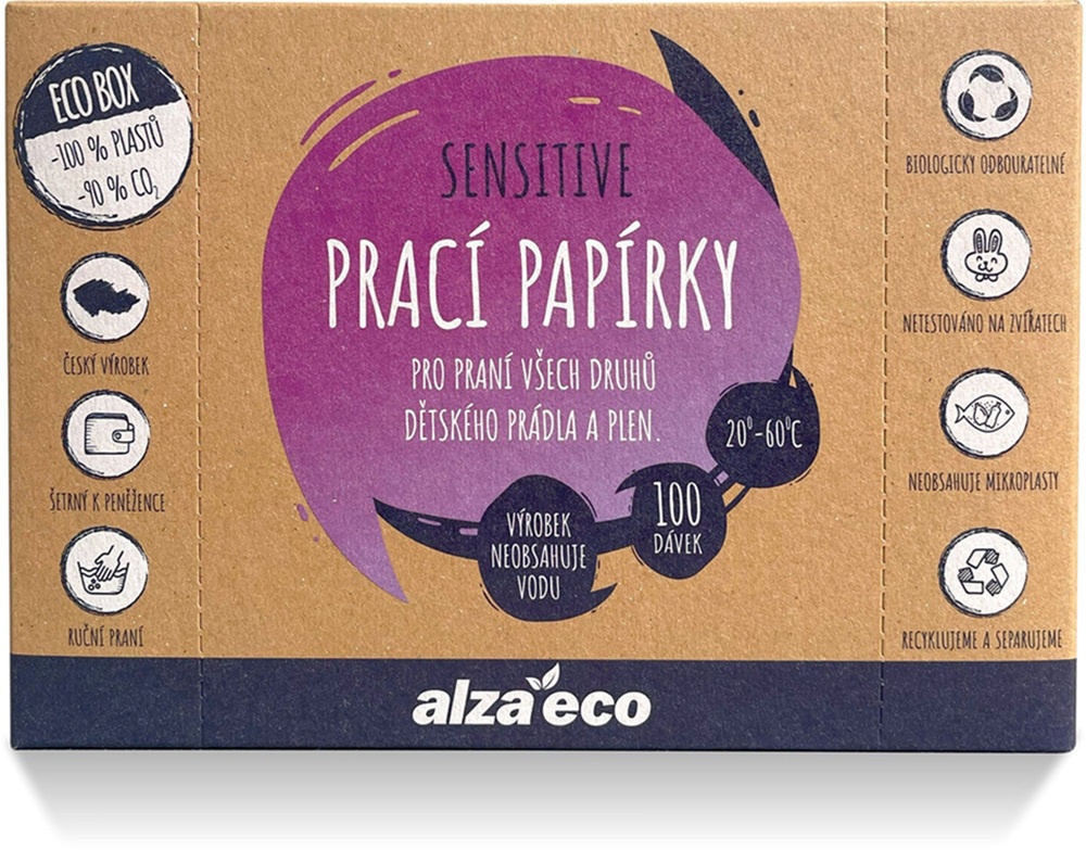 Washing papers AlzaEco Sensitive