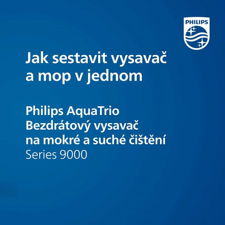 Tyčový vysavač Philips Series 9000 AquaTrio 3v1 XW9383/01