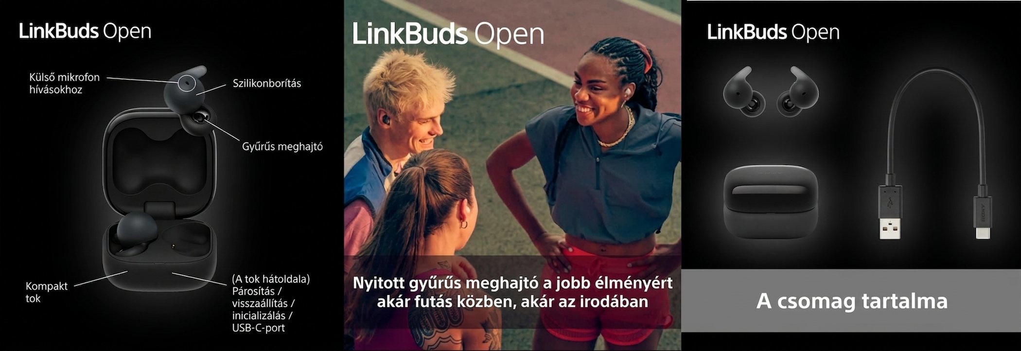 Sony LinkBuds Open vezeték nélküli fülhallgató