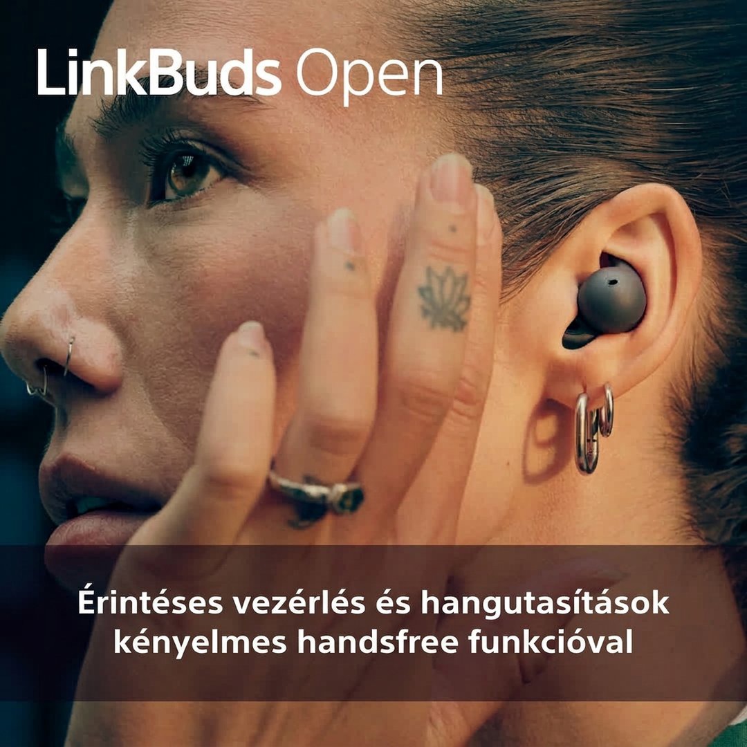 Sony LinkBuds Open érintéses vezérléssel